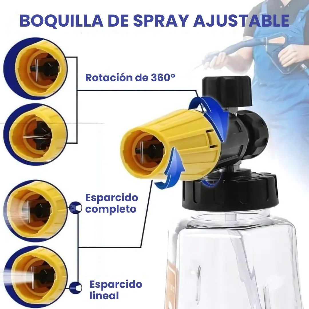 POWERWASH® BOQUILLA  DE ESPUMA DOBLE PARA LAVADO DE AUTOS Y EXTERIORES