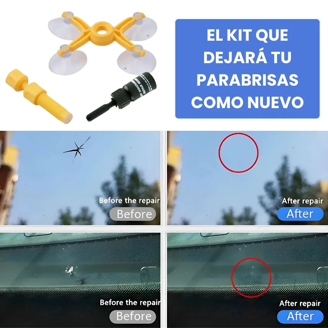 CRYSTALKIT® RESINA REPARADORA DE PARABRISAS Y VIDRIOS