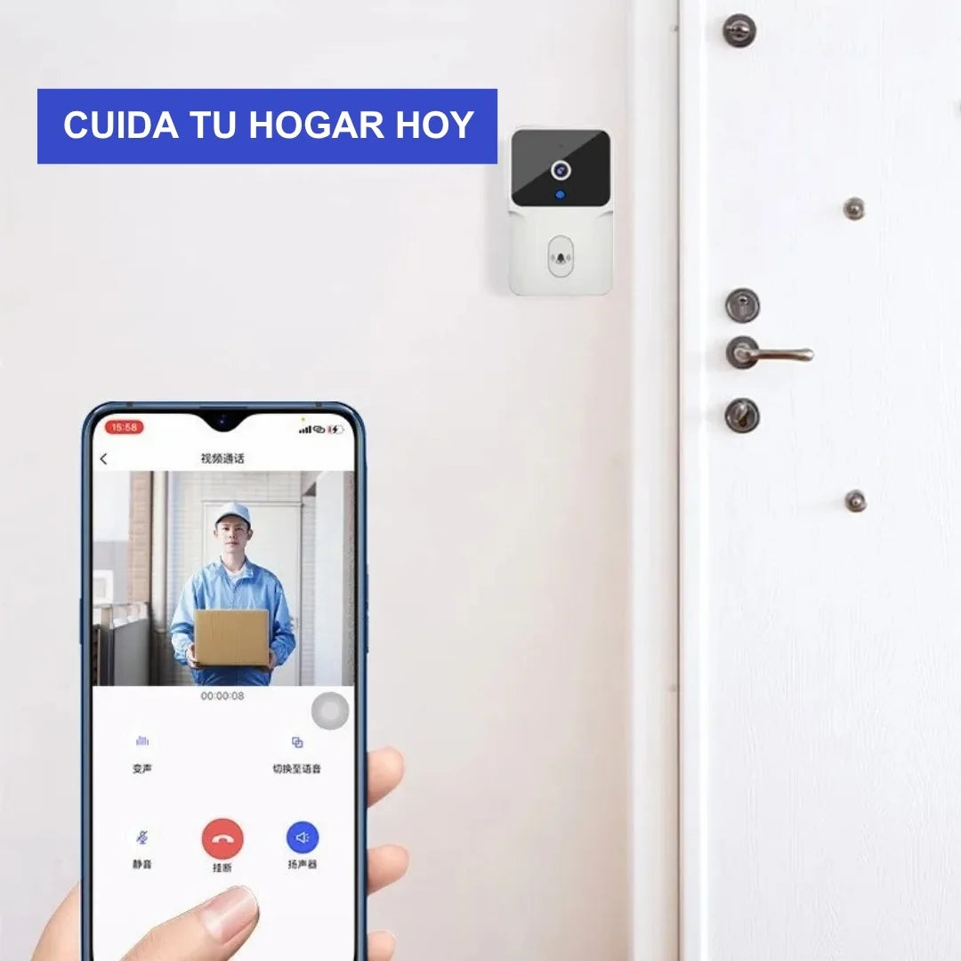 CAMTIM® TIMBRE INTELIGENTE CON CÁMARA HD, ALTAVOZ Y MICRÓFONO