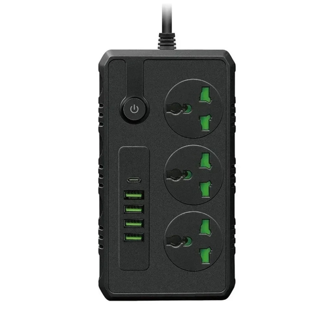 PLUGVOLT® MULTITOMA PORTATIL 2500W 8 ENTRADAS 4 PUERTOS USB MULTIFUNCIONAL Y UNIVERSAL