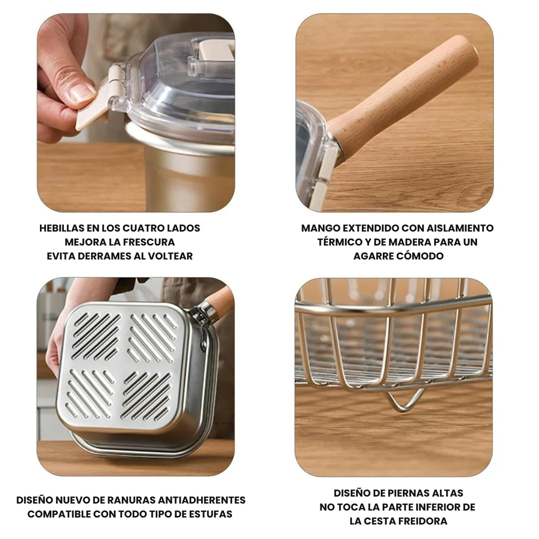 FREIZEN PRO® OLLA MULTIFUNCIONAL ACERO INOXIDABLE