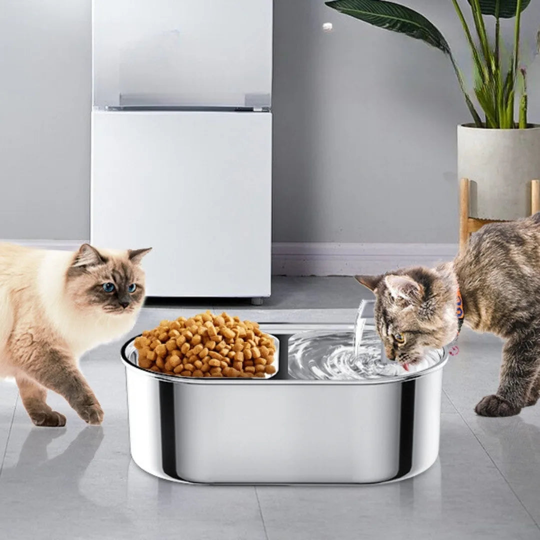 PETCAT® COMEDERO CON FILTRO Y FUENTE DE AGUA