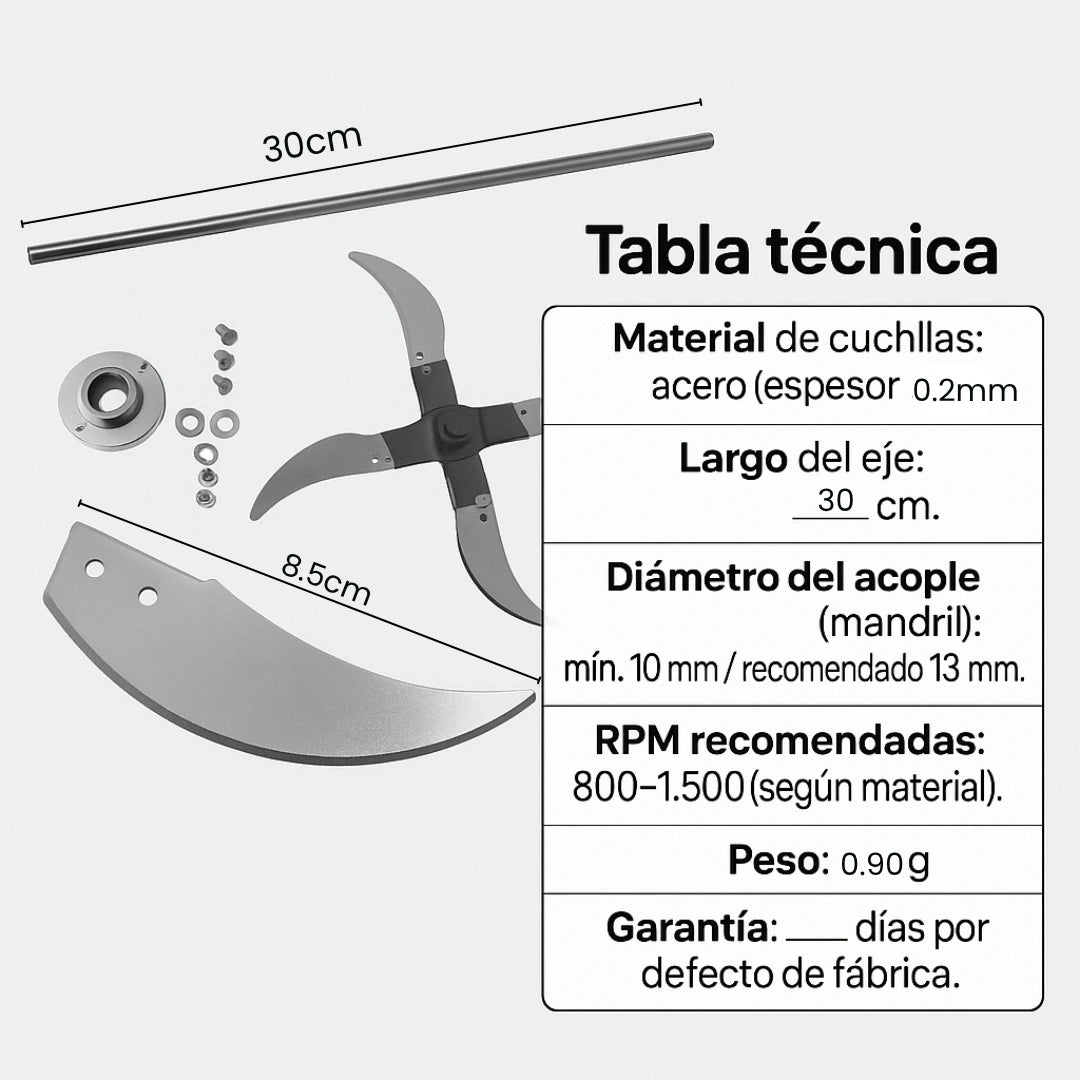 CORTAAGRO® TRITURADOR DE COMPOST Y VERDURAS