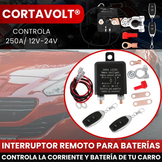 CORTAVOLT® RELE/ INTERRUPTOR REMOTO PARA BATERIAS 12V-24V