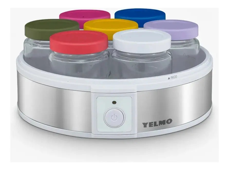 Yogurtera Fabrica De Yogurt Yelmo Yg-1700 7 Jarros Tapas De Colores