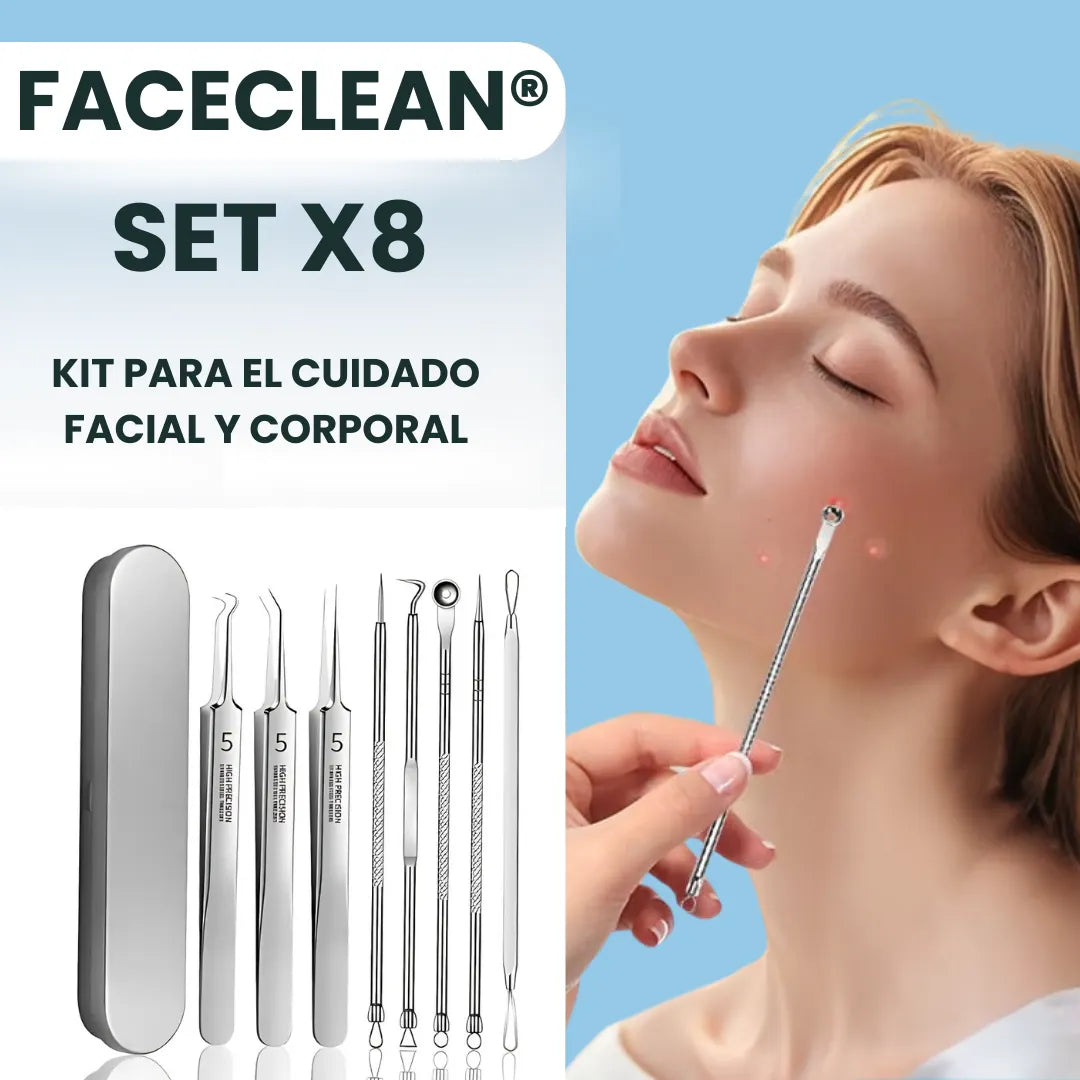 FACECLEAN® SET X8 DE LIMPIEZA FACIAL Y CORPORAL
