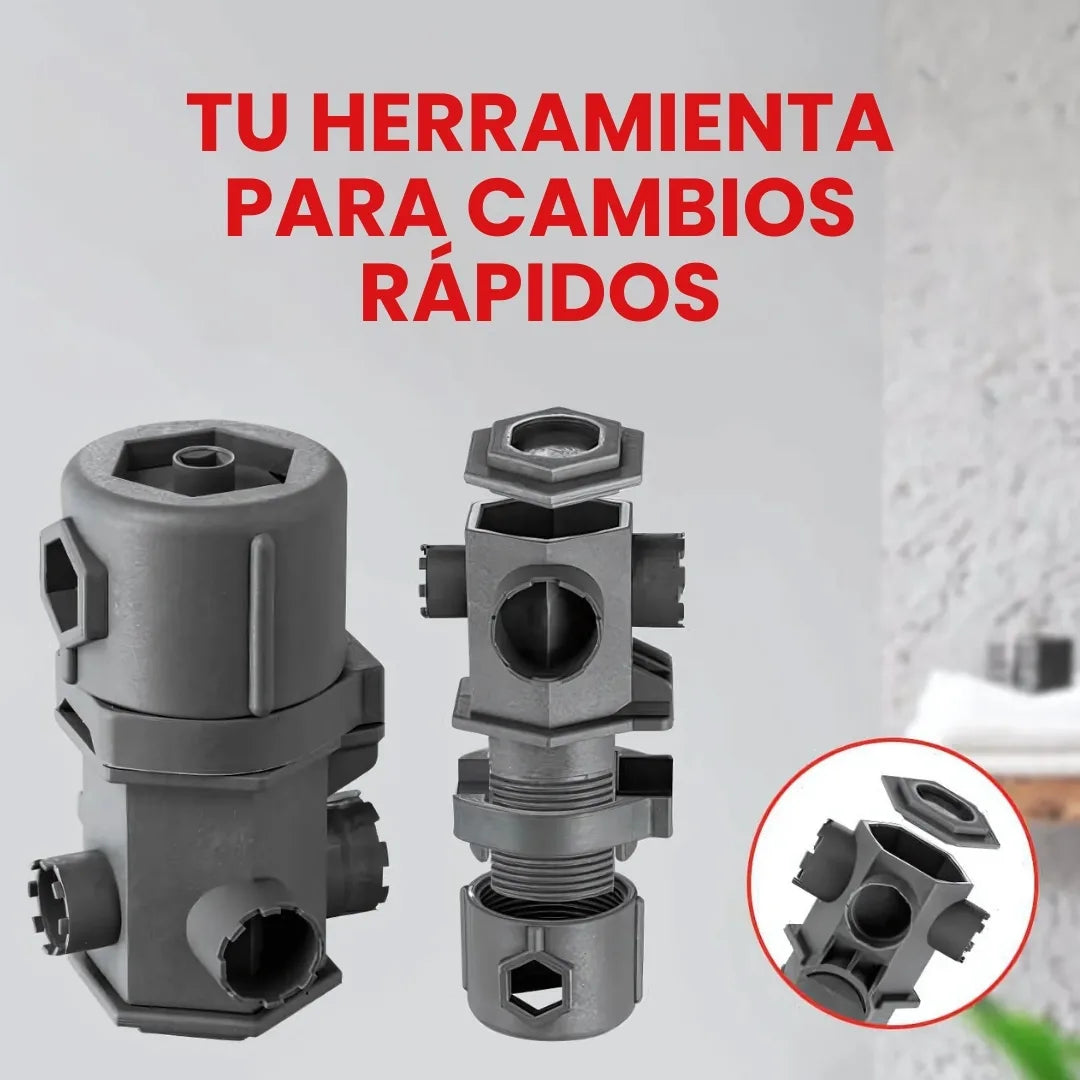 GRIFLEX® LLAVE MULTIFUNCIONAL 16 USOS PARA FONTANERIA DE GRIFOS UNIVERSAL