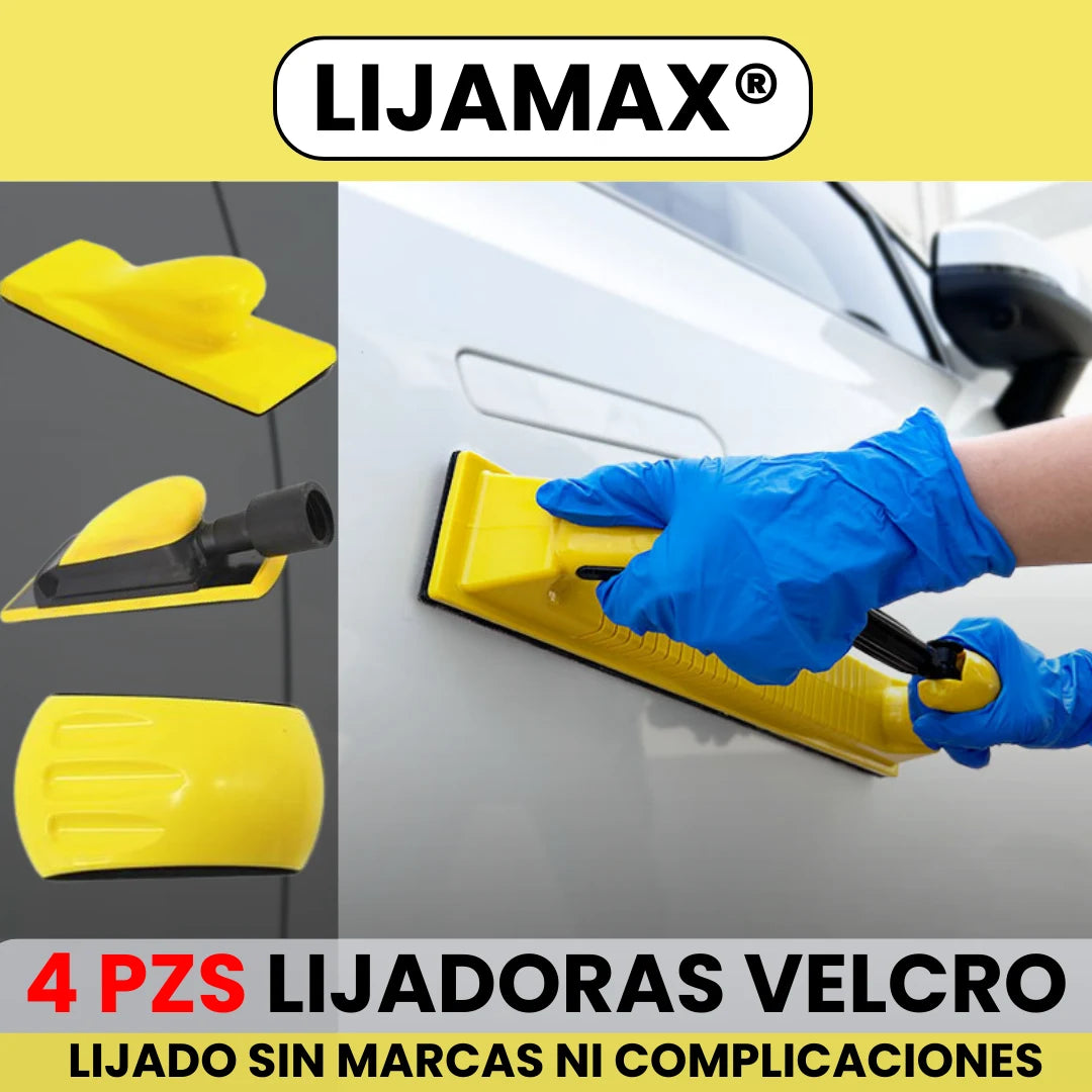 LIJAMAX® 4 PIEZAS DE LIJADORAS VELCRO AJUSTABLES