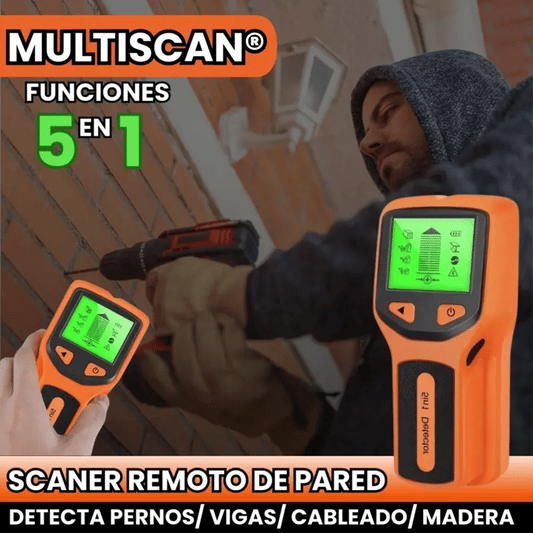 MULTISCAN® DETECTOR REMOTO DE PARED 5 EN 1: ENCUENTRA MADERA, VIGAS Y METAL