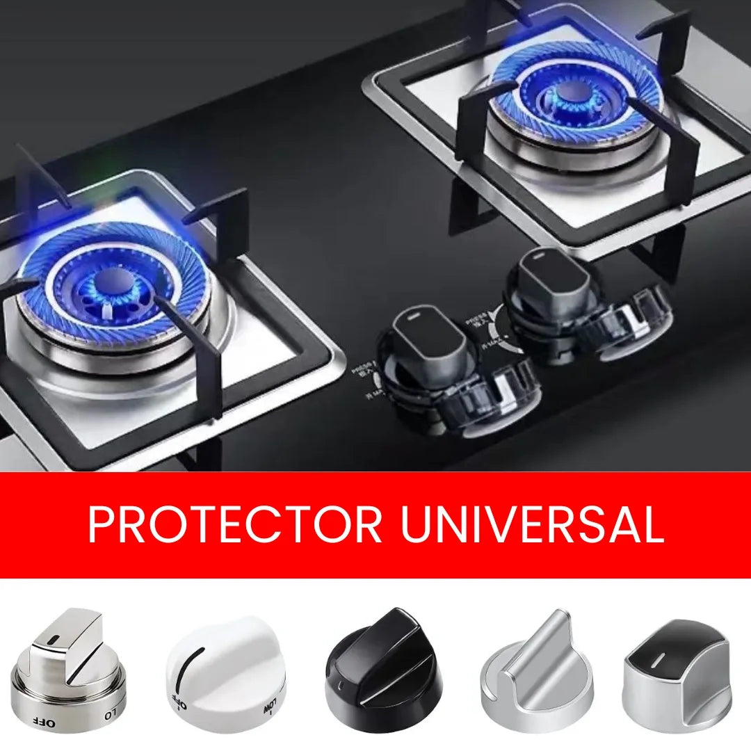 PROTECGAS® PROTECTOR PARA PERILLAS DE ESTUFAS X4