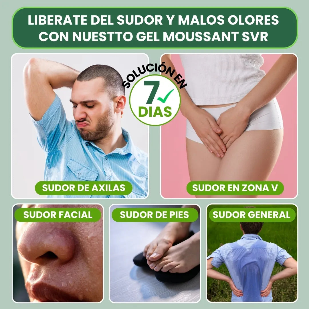 GEL MOUSANT SVR® DESODORANTE DE DUCHA, HIDRATA, REJUVENECE Y ELIMINA EL SUDOR