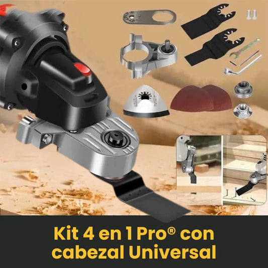 Kit 4 en 1 Pro® para Pulidora con cabezal Universal