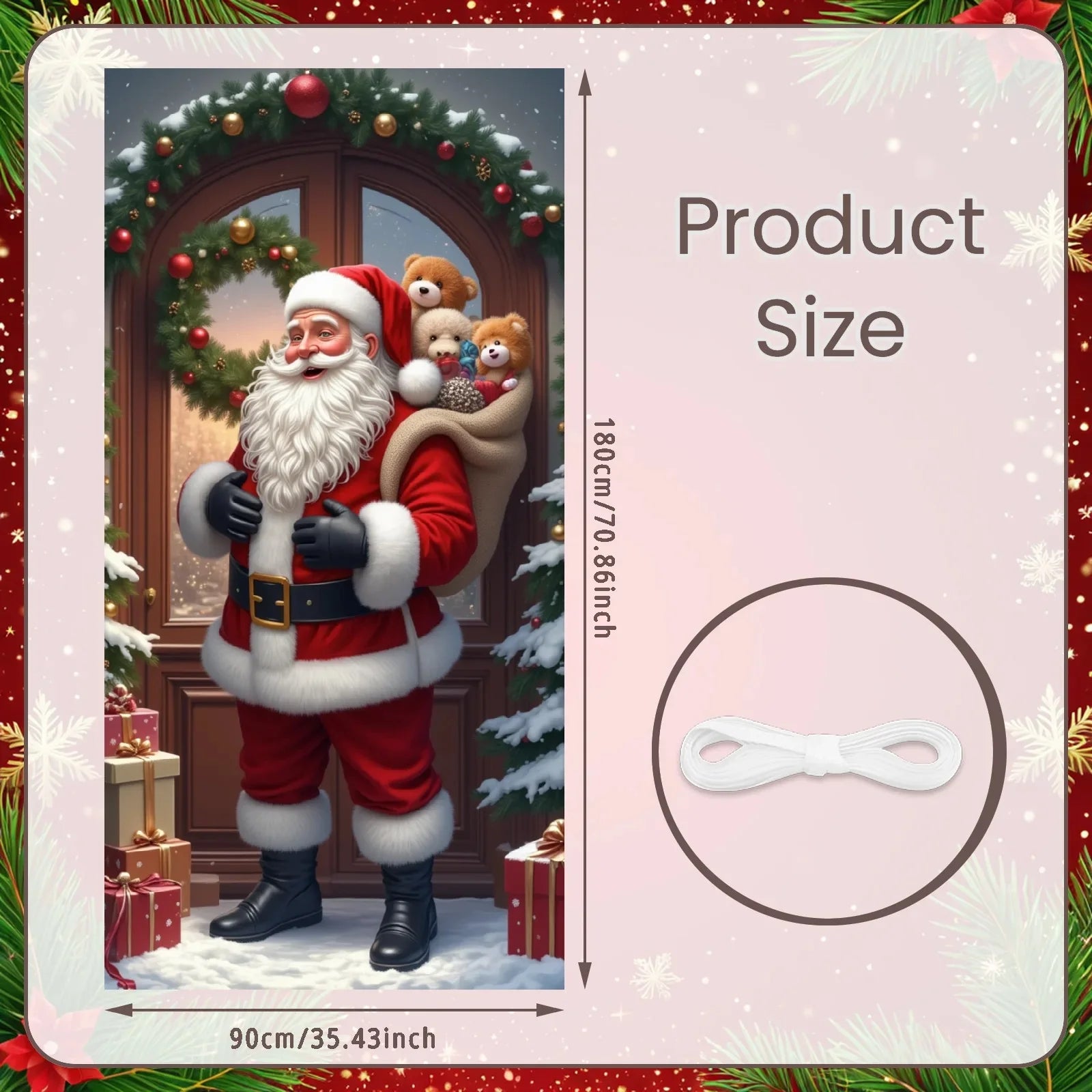 NAVIDOOR® FORROS NAVIDEÑOS ESPECIALES PARA PUERTAS 180*90