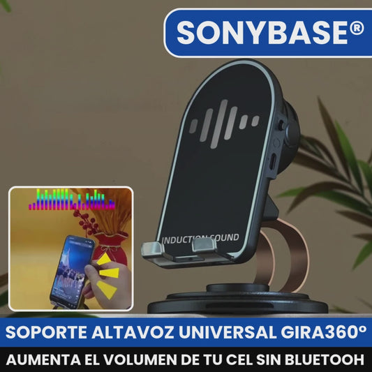 SONYBASE® SOPORTE ALTAVOZ MAGNETICO INTELIGENTE GIRA360° PORTABLE Y UNIVERSAL